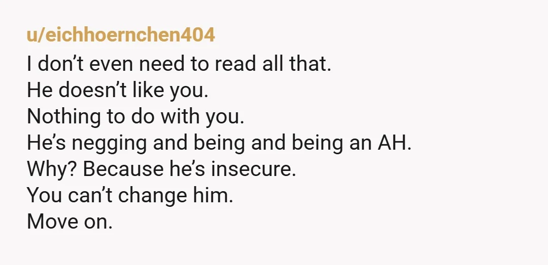 u/Zealousideal_Crow737
You can't beg someone to respect you.
I cannot imagine a partner saying shut up to me.
Is this really that recent?
