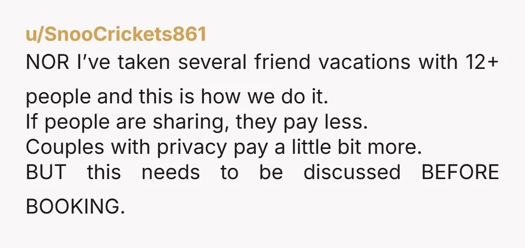 u/Smooth-Assistant-309 The real answer is “Ross and I will pay $100 more, can we have a the master and whoever takes the couch can pay $100 less?” Then if Jack...