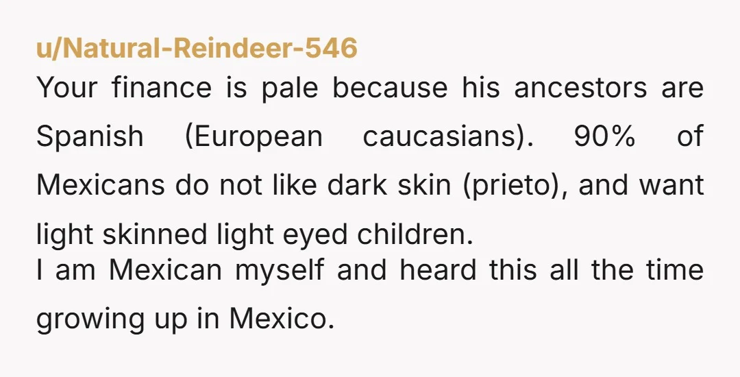 u/NemoSkittles Yeah yall sound like you fetishize being mixed way too much --as a biracial person myself, reading this made me so uncomfortable. I cant imagine if my parents had...