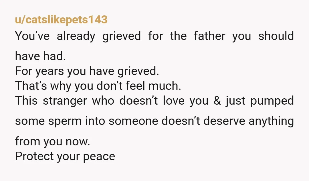 u/m_clarkmadison There’s no way to speed run the reconciliation (a process not a goal) you would need to feel differently about your dad and your relationship than you do now....