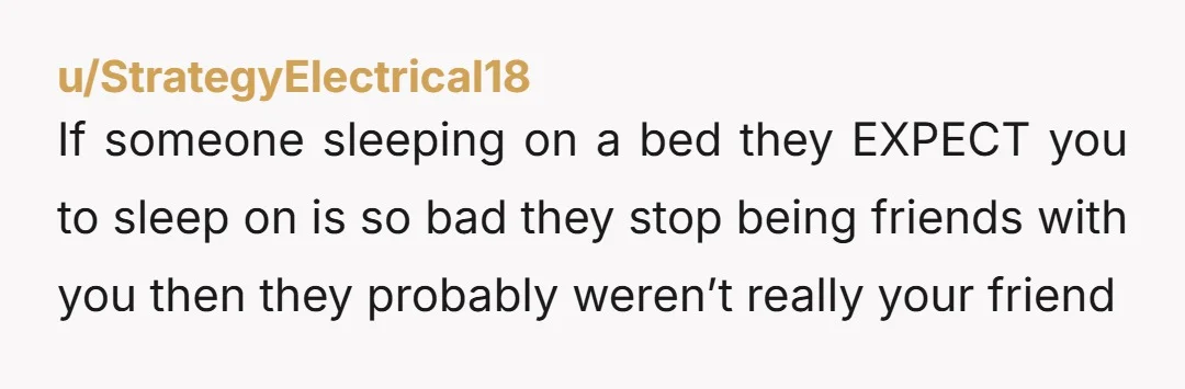 u/Maleficent-Shop-7178 ESH-lite. The group should’ve worked this out ahead of time, because with 4 bedrooms and 5 sleeping groups, this was an obvious issue waiting to happen. But also, let’s...