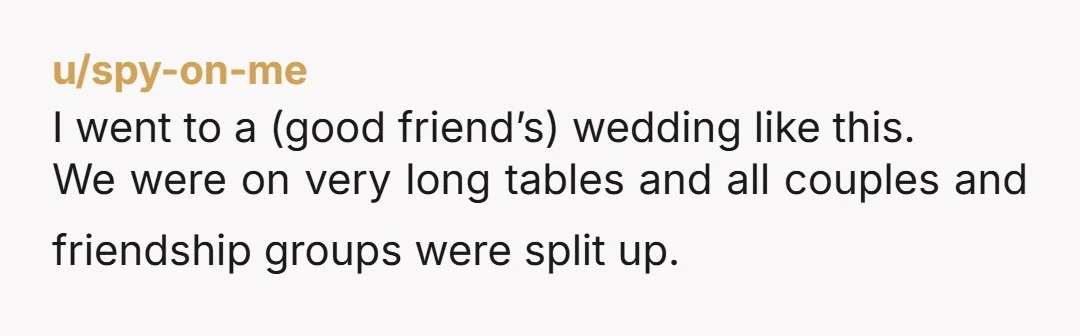u/littlescreechyowl It feels like when you go to a regional meeting and they force you to sit with people that aren’t on your team so that you can get to...
