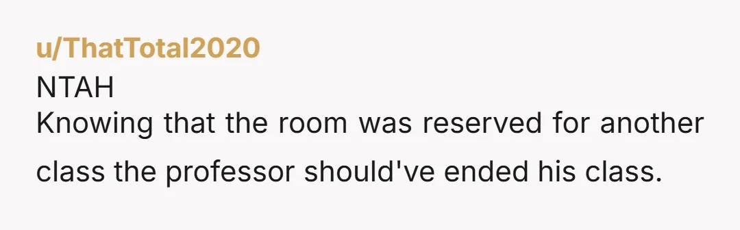 u/Lunajo365
NTA.
I’m sure your students appreciated your effort to allow them the time they should have.
It is very distrustful of the other professor