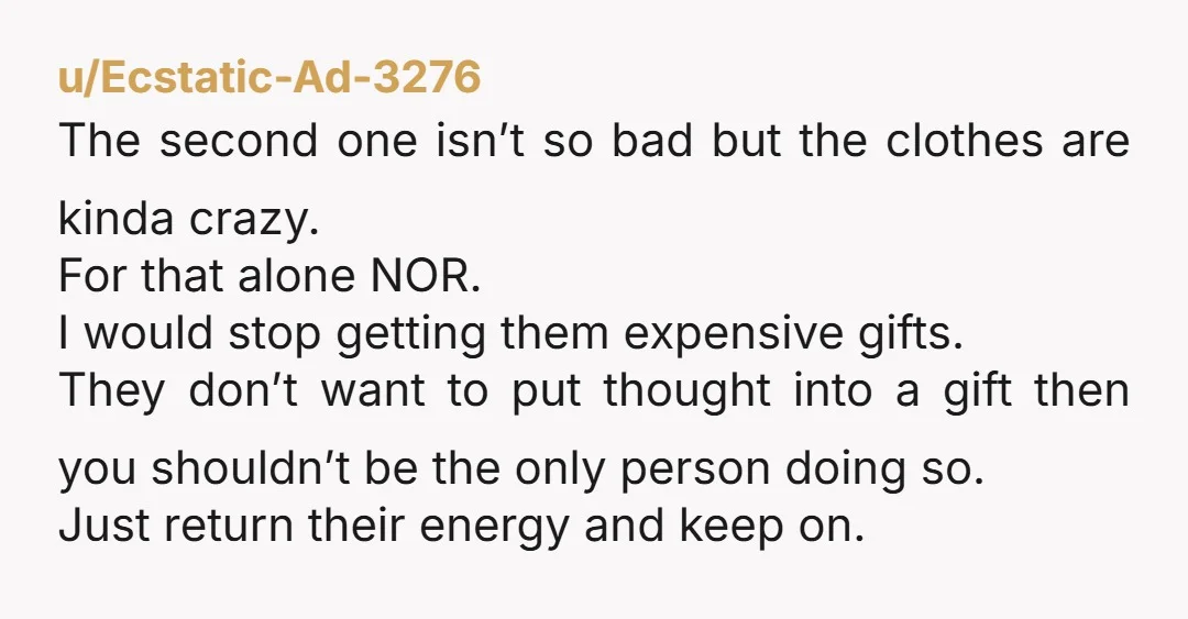 u/Hopeful-Extension755 Regift them and their families gifts they have given you so they know. Guess your MIL is getting a slime kit for her birthday and your nephew is getting...