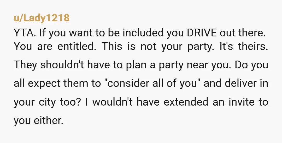 u/mert87 YTA. I’m currently pregnant rn and do you understand how friggin hard it can be to travel anywhere? I am EXHAUSTED. And the fact that you’re making this about...