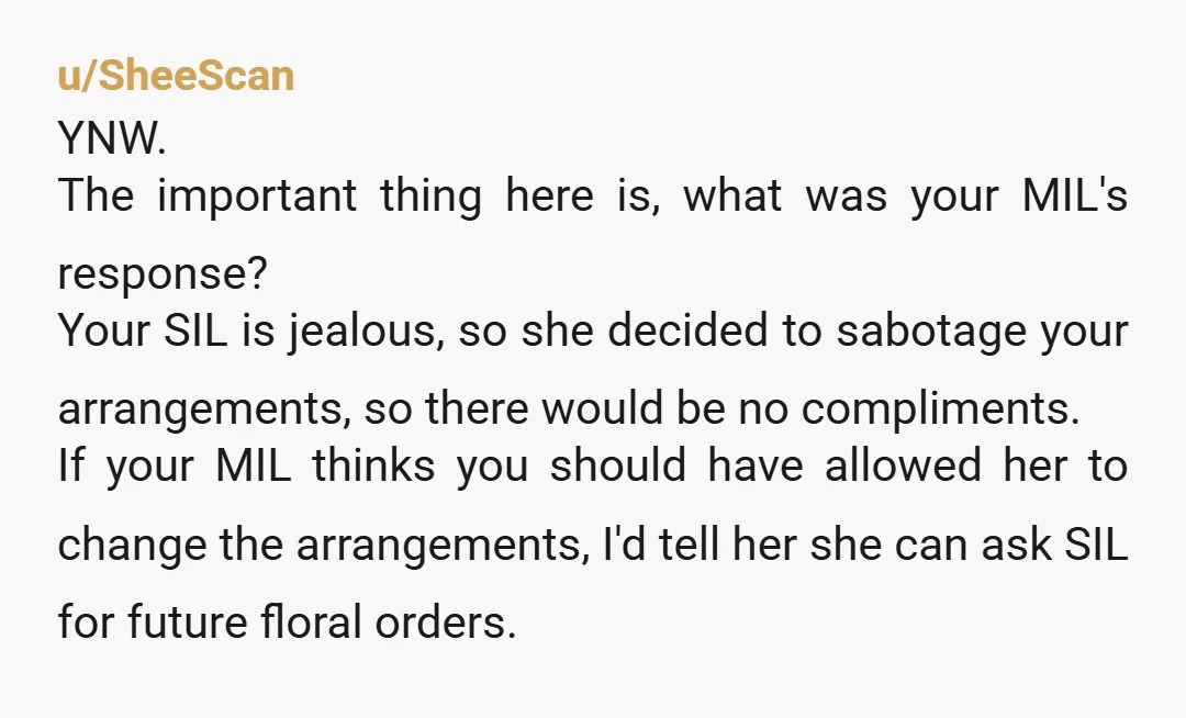 u/Pissedliberalgranny
MIL has seen your work and SIL’s work.
She chose to ask YOU for a reason.
YNW
