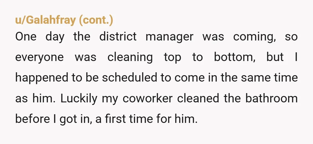 u/rikashiku Similar thing happened to me last year. I would complete tasks and remind the next shift(always the same guy) to update the next team of what "we" found. Because...