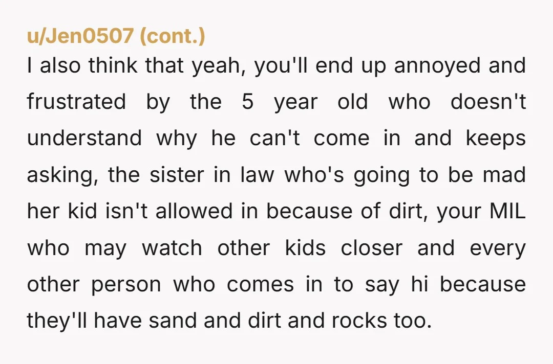 u/sallystruthers69 Your nephew is going to ruin your downtime with your kids. You are defintiely going to be stuck watching him bc "youre not Im fishing and just sitting on...