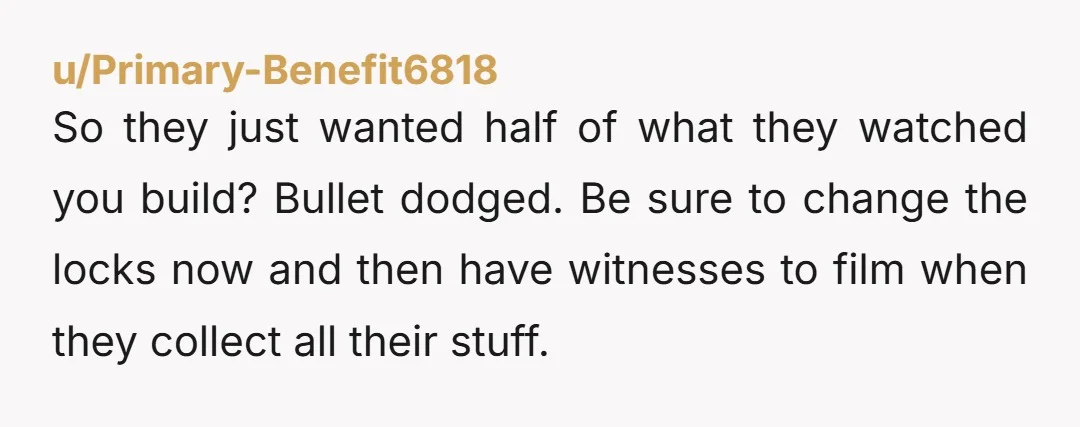 u/Few_Night7735
Lol it’s not a “business disagreement” when they were never part of the business. NTJ
