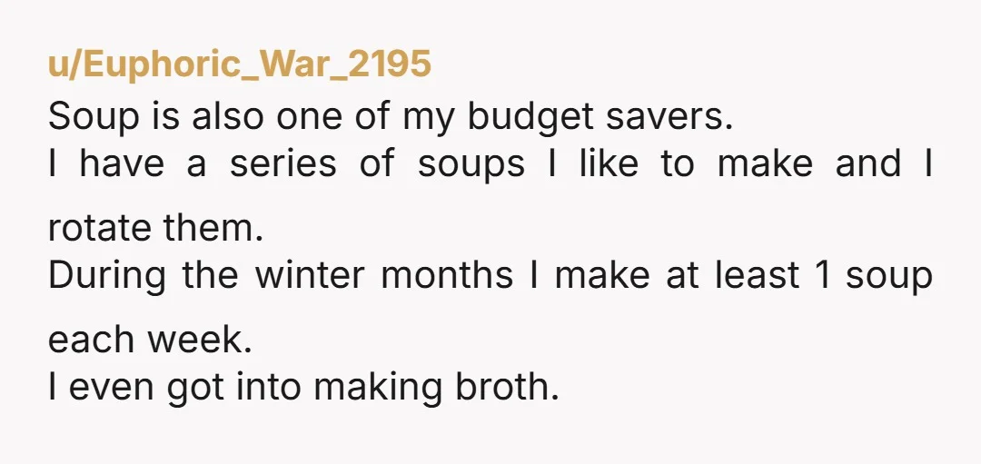 u/storky0613 I’m made chicken soup with a Costco chicken every week for 4 months straight. But pricier than yours, but I liked it and I had an easy healthy lunch...