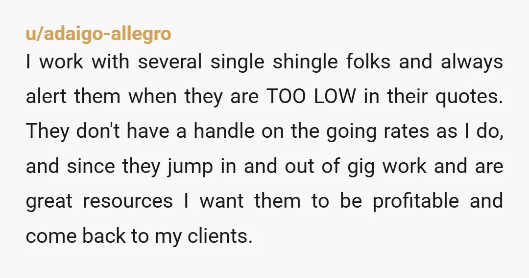 u/HealthyByte NTJ. Kudos to you for having a boundary. I started in graphic design in the 80s and I can’t tell you how much free work I gave away even...