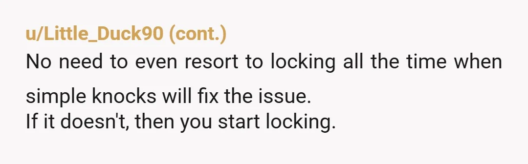 u/oh_my_ns If the door is closed, it should indicate someone is in there. If it’s open, it’s available. How hard is that?