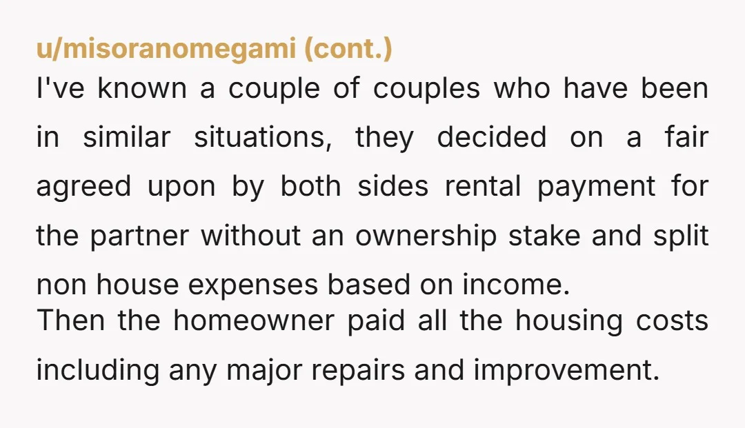 u/feuwbar My wife owns a house that she owned prior to our marriage. I do not have any ownership stake in the house. We've been married for more than 20...