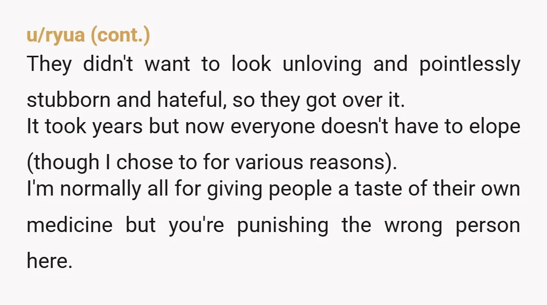 u/chartito YTA I don't really get how it will "punish" this girls family by not inviting the girlfriend. This will just add more fuel to the fire.