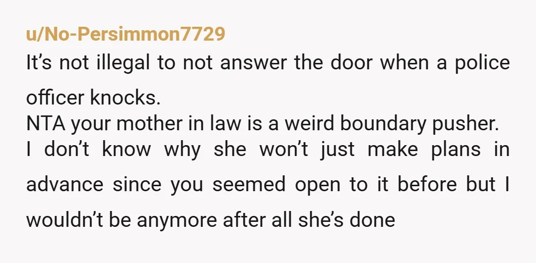 u/MojoKit_98 NTA, its all about control. If she gave you a heads up for your approval, it stops being HER decision and becomes a JOINT decision, which is never what...