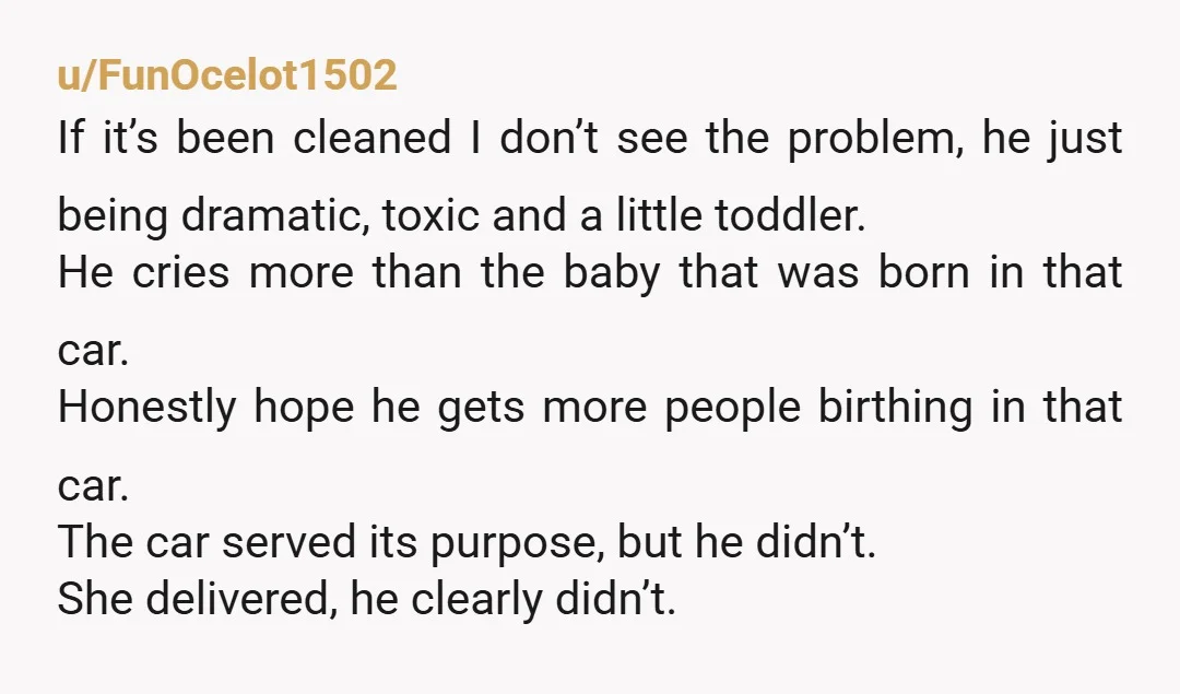 u/FunOcelot1502 If it’s been cleaned I don’t see the problem, he just being dramatic, toxic and a little toddler. He cries more than the baby that was born in that...