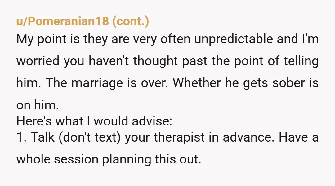 u/2300abar Why don’t you cancel therapy (as a couple) and have him served with the papers?