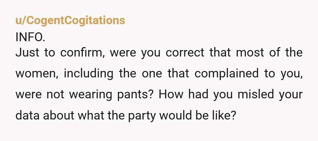 u/Capital-Ad6221
Sounds like you were following the dress code; probably NTA.