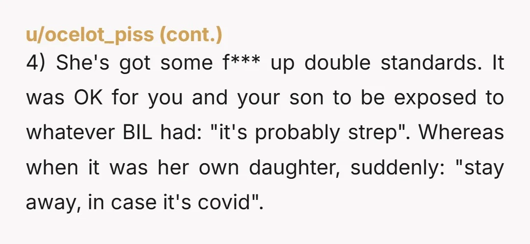 u/antuvschle Way to bury the lede. Pregnant daughter should be protected but pregnant daughter in law shouldn’t even be informed? Yeah she doesn’t deserve to meet your baby. I really...