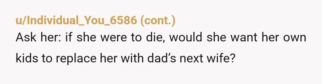 u/Runns_withScissors NTA. At age 11, if your dad remarries, he should still be the one who parents you. I am a step-parent, and this is basic knowledge- easily found online...