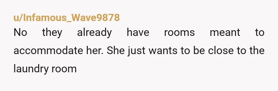 u/beththereader Absolutely NTA. Whilst I sympathise with her, I don't see how the reasons she's provided would entitle her to your room. If you'd just bought a house and someone...