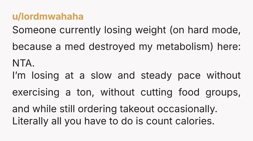 u/Invnoo1 To be honest it sounds like your friend has an addiction to food. It’s one of the hardest things to face. You can stop drinking or doing drugs but...