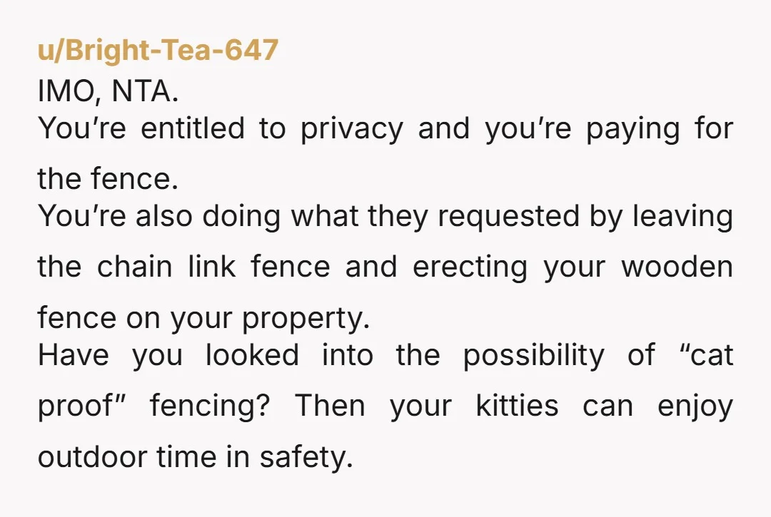 u/Late_Hold7090 NTA if you put up a fence without asking. However, I am going to address this. You've got four aggressive dogs next door, that ALL KNOW you have a...