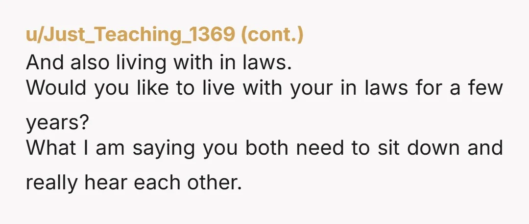 u/hellophun NAH She doesn't have the same upbringing as you. She has learned that privacy and her space is more important to her than actually owning her own space faster....