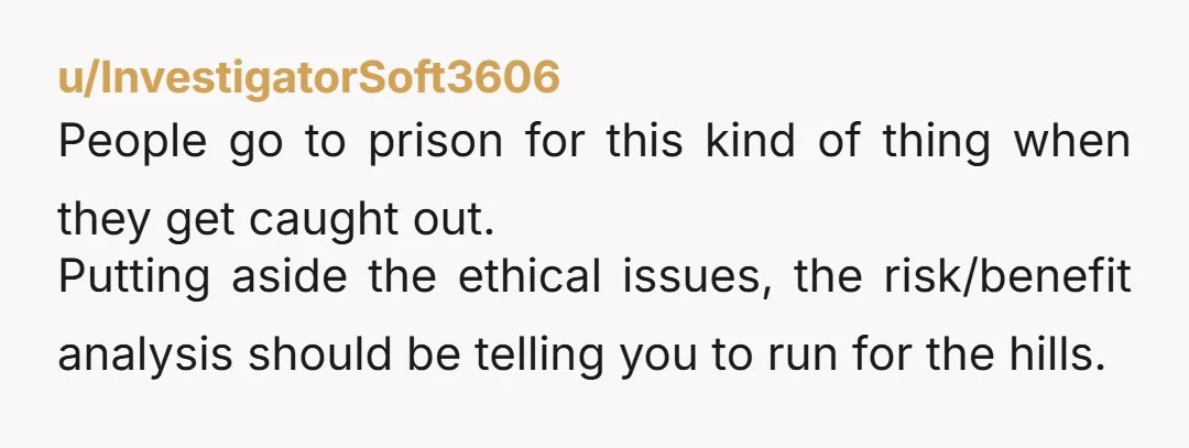 u/EarlyRaccoon4745
Should you break the law? No
Should you help keep an obviously dangerous driver on the road? Also no
