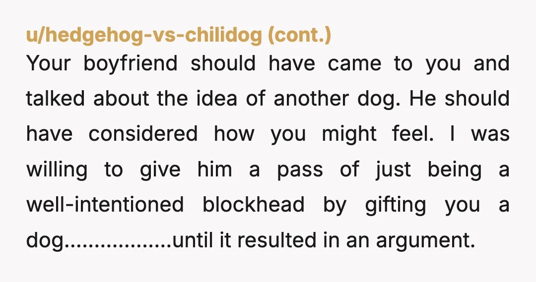 u/OcelotUsual829 Why doesn’t he contact the breeders? They sometimes will take the dog back. But if he won’t then definitely look at finding them a new home. There is no...