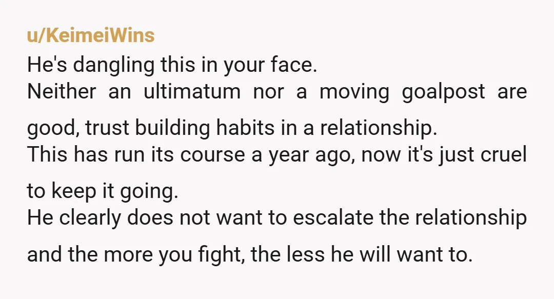 u/FindingHerStrength This reads ludicrously on his part. You’ve done the correct thing. The reason he didn’t take you seriously is you were ruining your own boundaries by extending time and...
