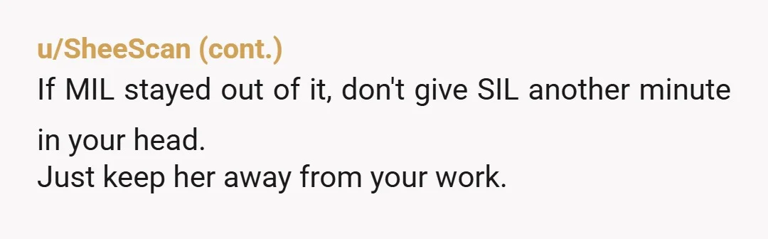u/fawkes_fiesta You're not wrong. She came prepared to 'save the day'. She would have been telling everyone how she fixed it, taking all the credit, and in effect putting your...