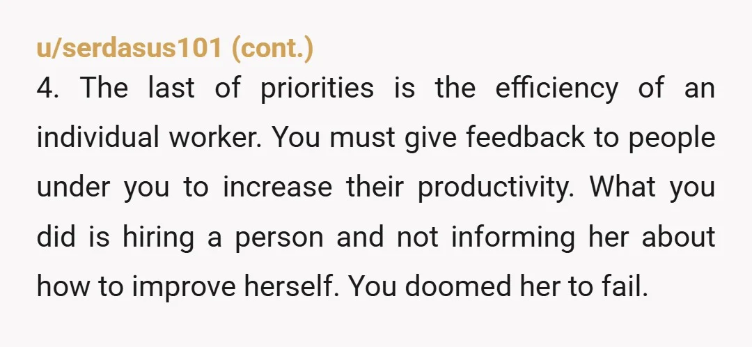 u/Conscious_Abalone889 If she thought the work day started at 9, but it was actually 8, and you knew she had the start time wrong and didn’t tell her, then YTA...