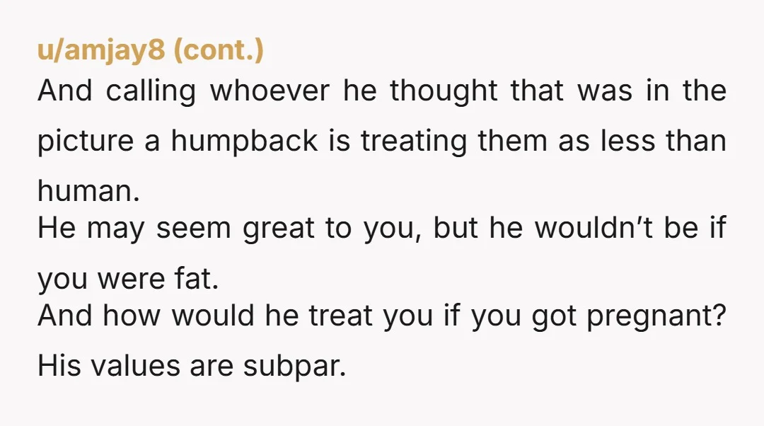 u/idkme- Since the comments seem to be along the same vein, I will just point a couple things out. 1) He exposed how he thinks about women he doesn't find...
