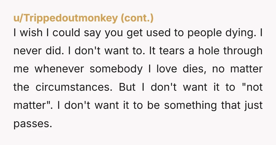 u/Quarkiness Both of you were grieving and you are grieving some more. It's not your fault. This is misplaced guilt that has blown up. Please be with some loving family...