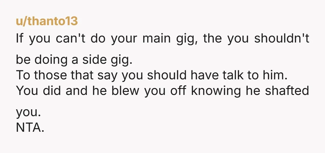 u/Humble_Pen_7216
NW. As soon as their behaviour impacts your job, you report.