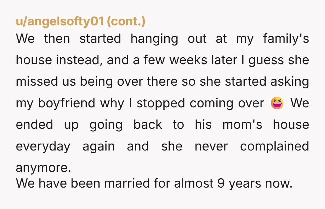 u/Keepquiet13 It’s a lot better when they are at your house because then you know what’s going on.