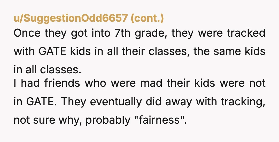 u/TALKTOME0701 If the other children are doing well, then this is what the gifted program does to your daughter. Why haven't you removed her from it and put her into...