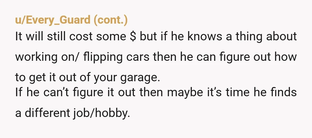 u/Free_butterfly_ Oh, wow. I come from a family of mechanics and yet I have NEVER seen someone pull these kinds of shenanigans. He’s totally free-loading. And I hate to say...