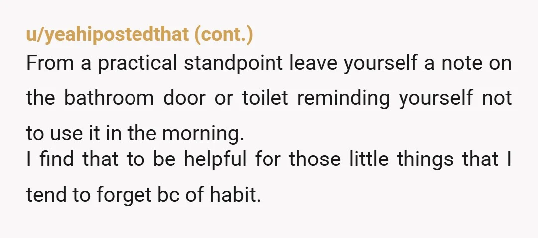 u/Overall-Hour-5809 YTA. Your father talks to your mother because she probably agreed to you moving back in against his wishes. He knows the toilet flushing or your meetings were not...