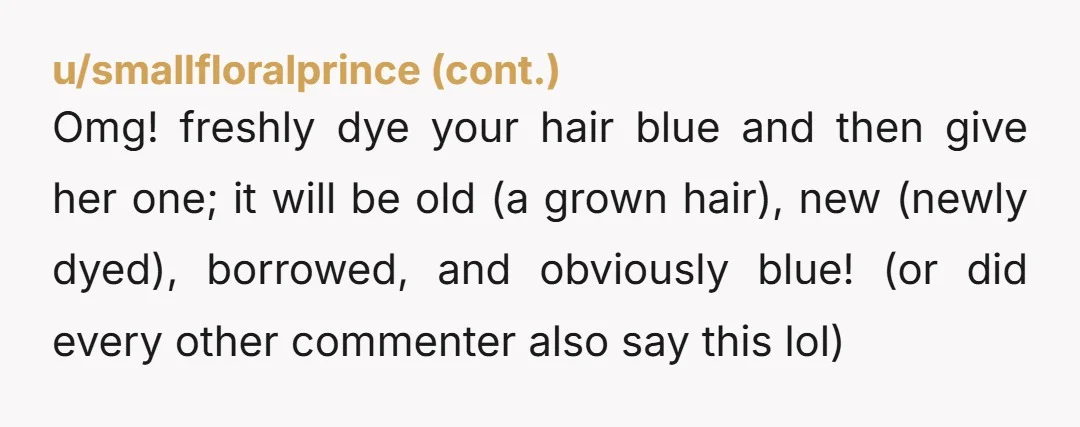 u/crasho7
Buy a wig.
Not an expensive one.
It will look fine for pictures and you don't have to deal with the hassle.