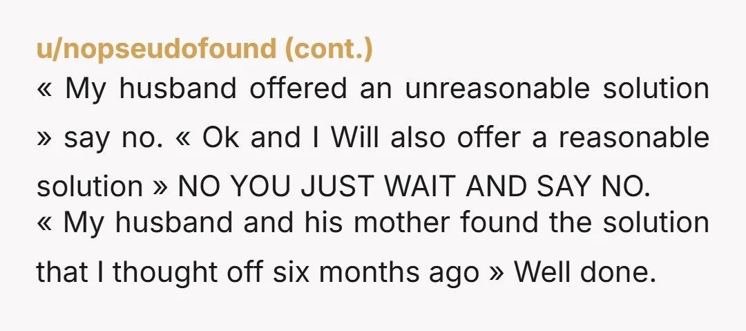 u/Wakemeup3000 NTA. MIL can uber to the restaurant. To have her son drop his entire family off ahead of time and then wait until he arrives back with his mother...