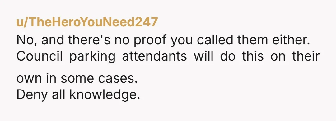 u/IcedHemp77 They came to your door because they damn well knew they partially blocked your driveway. I wouldn’t feel bad one bit