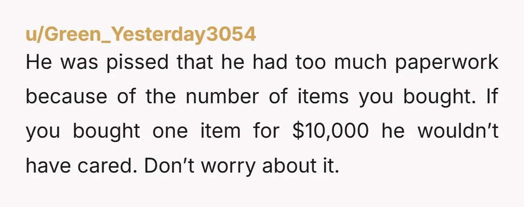 u/Roadgoddess It’s because he had to do some work and made his life more difficult. You can buy whatever you want when you’re out of the country as long as...