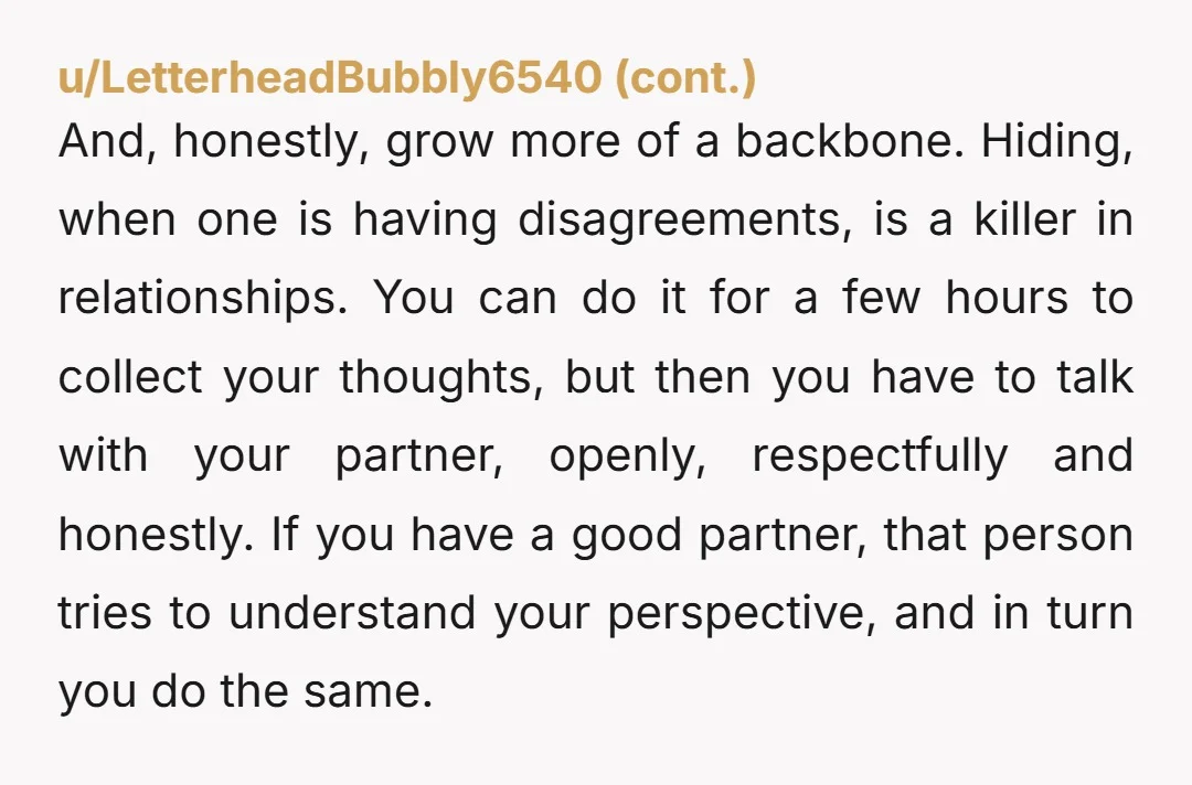 u/Curious_Question8536
You ghosted her over a misunderstanding after an argument? Cmon man, get some balls and start communicating.
You seem mad avoidant, have you been in a relationship before?
