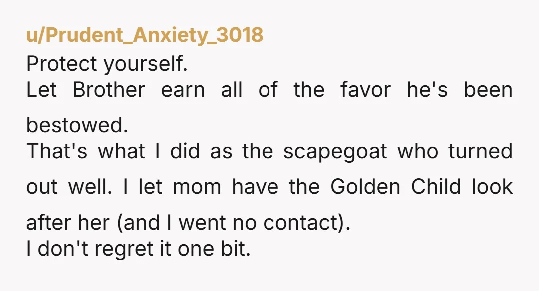u/Odd-End-1405 Your mom is an adult and her choices are her responsibility. Tell her to use her words in her OWN home. She either grows a spine or she does...