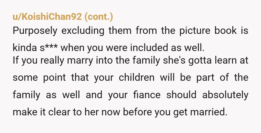 u/banerises19 To be honest, I kinda get her point. Have you given her a chance to bond with them? I don't have kids myself, but I understand that you're upset...