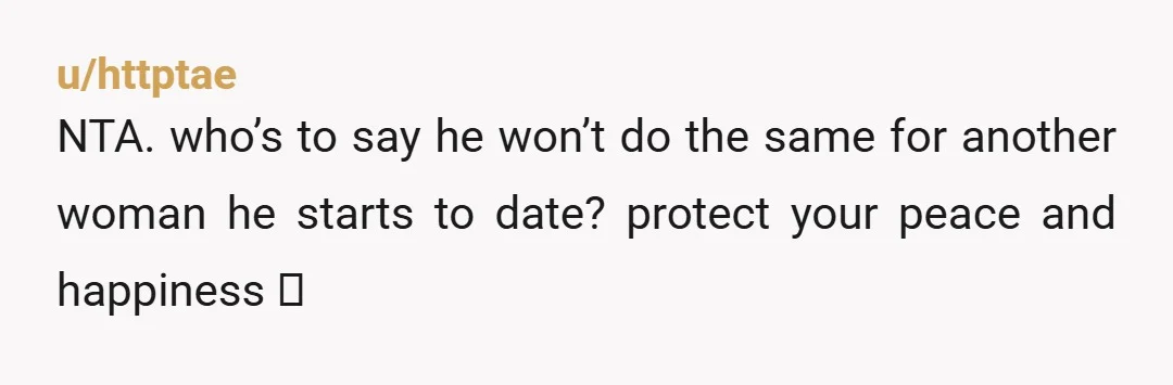 u/Slothgoals Your Dad has lost his wife appliance. It's not just emotional support he's hoping to get from you. Who do you think will be expected to do the cooking...