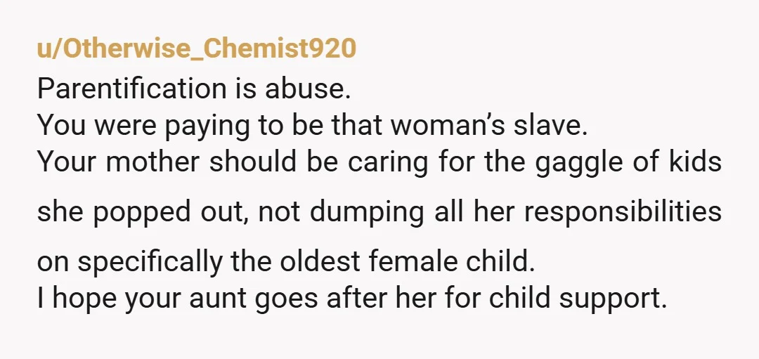 u/TurbulentRoof7538
You, your aunt, and your younger siblings are awesome! Even your brother (19M) seems like he is growing.
Fantastic! I am so happy for you all!!!