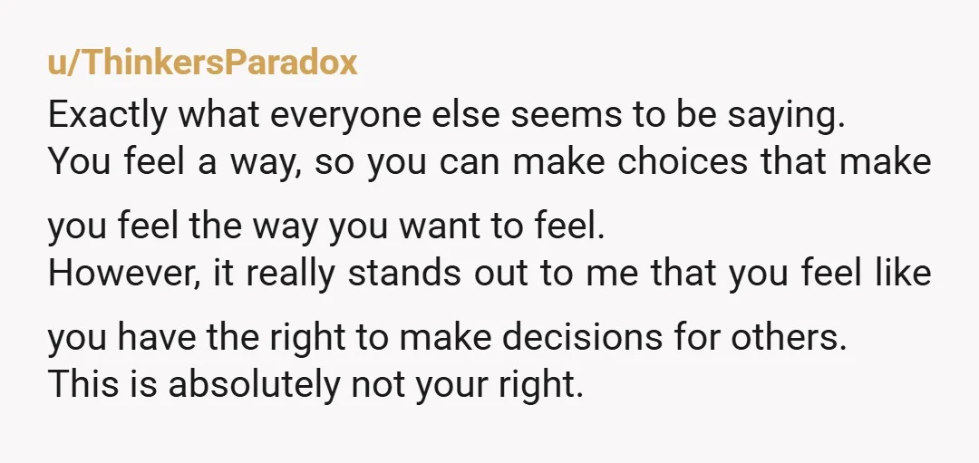 u/BAT_1986
Yes it is valid.
You don’t have to be friends with anyone you choose to not be friends with.
You don’t even need a reason.